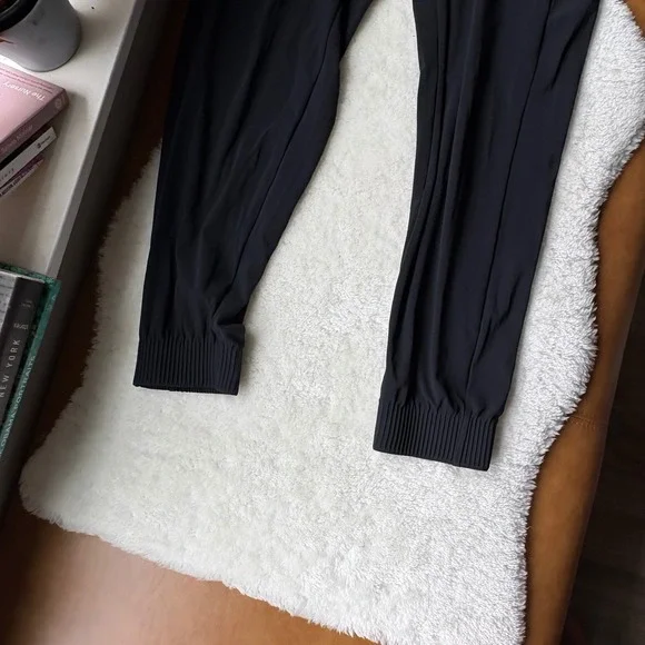 Athleta Jogger Pants Women's Medium Black Athleisure Lounge Active Zipper - Picture 6 of 9